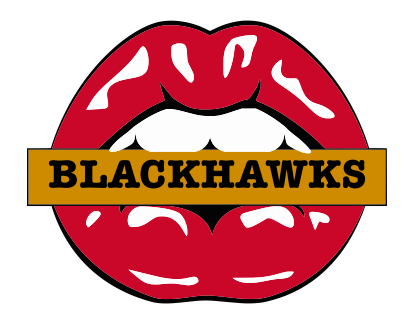 Chicago Blackhawks Lips Logo iron on paper